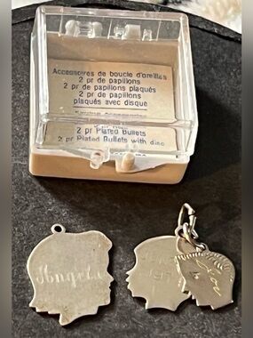 Vintage RJL Sterling Silver 925 (Set of 3) Charms: Angela, Clinton and Joe